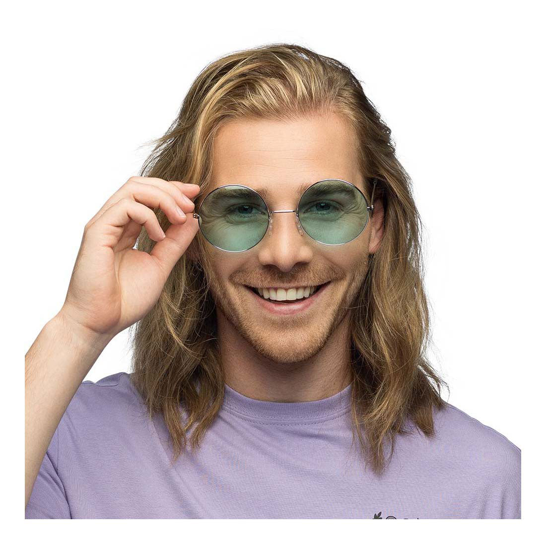 Boland festbriller hippie xl grøn
