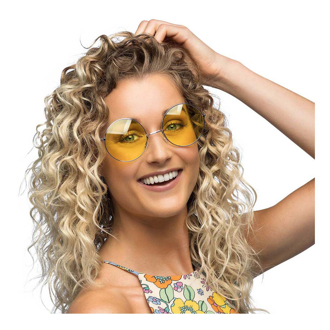 Boland festbriller hippie xl gul