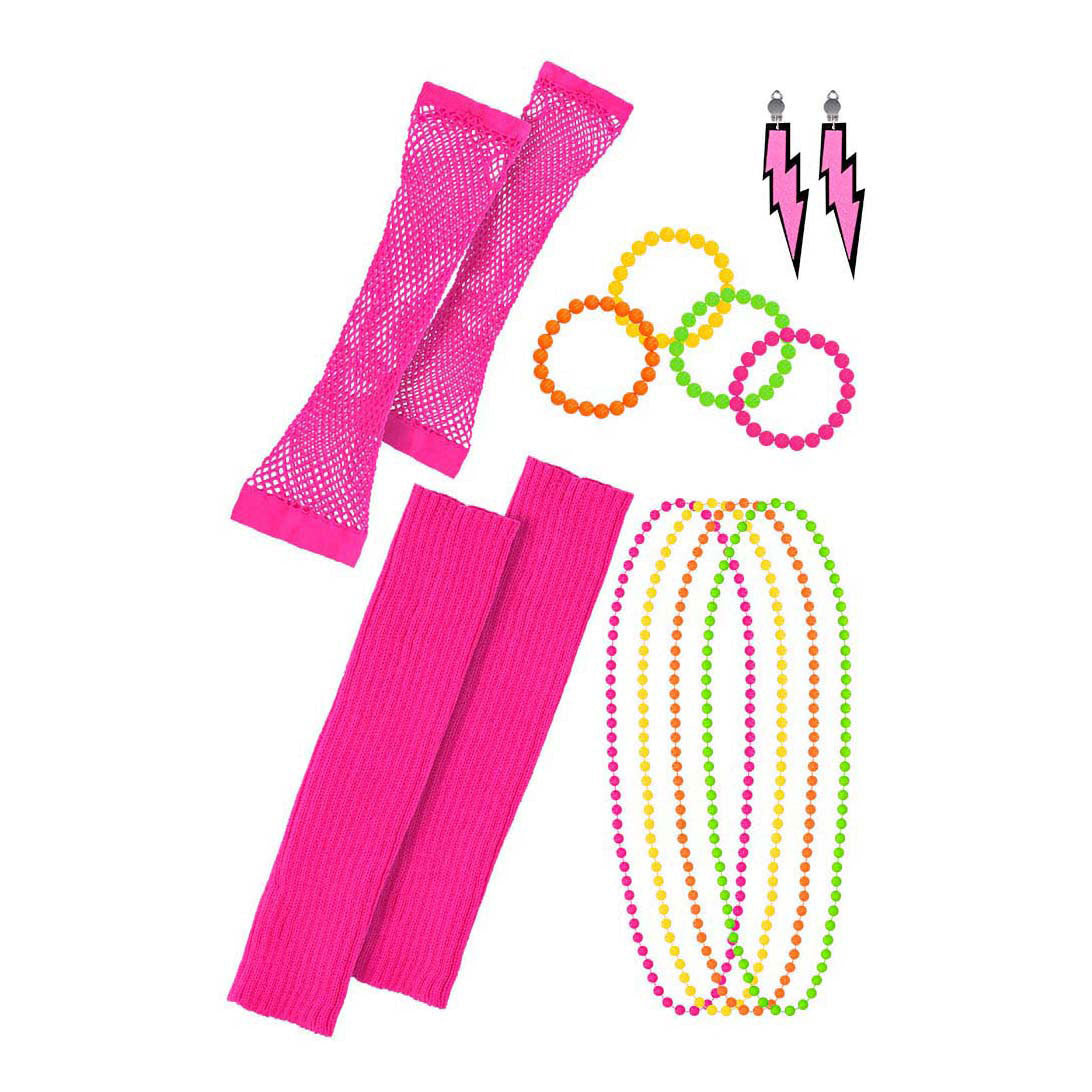 Boland sæt 80'er neon outfit