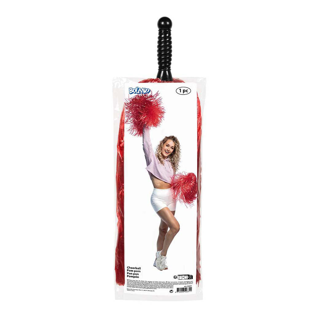 Boland pompon rød deluxe