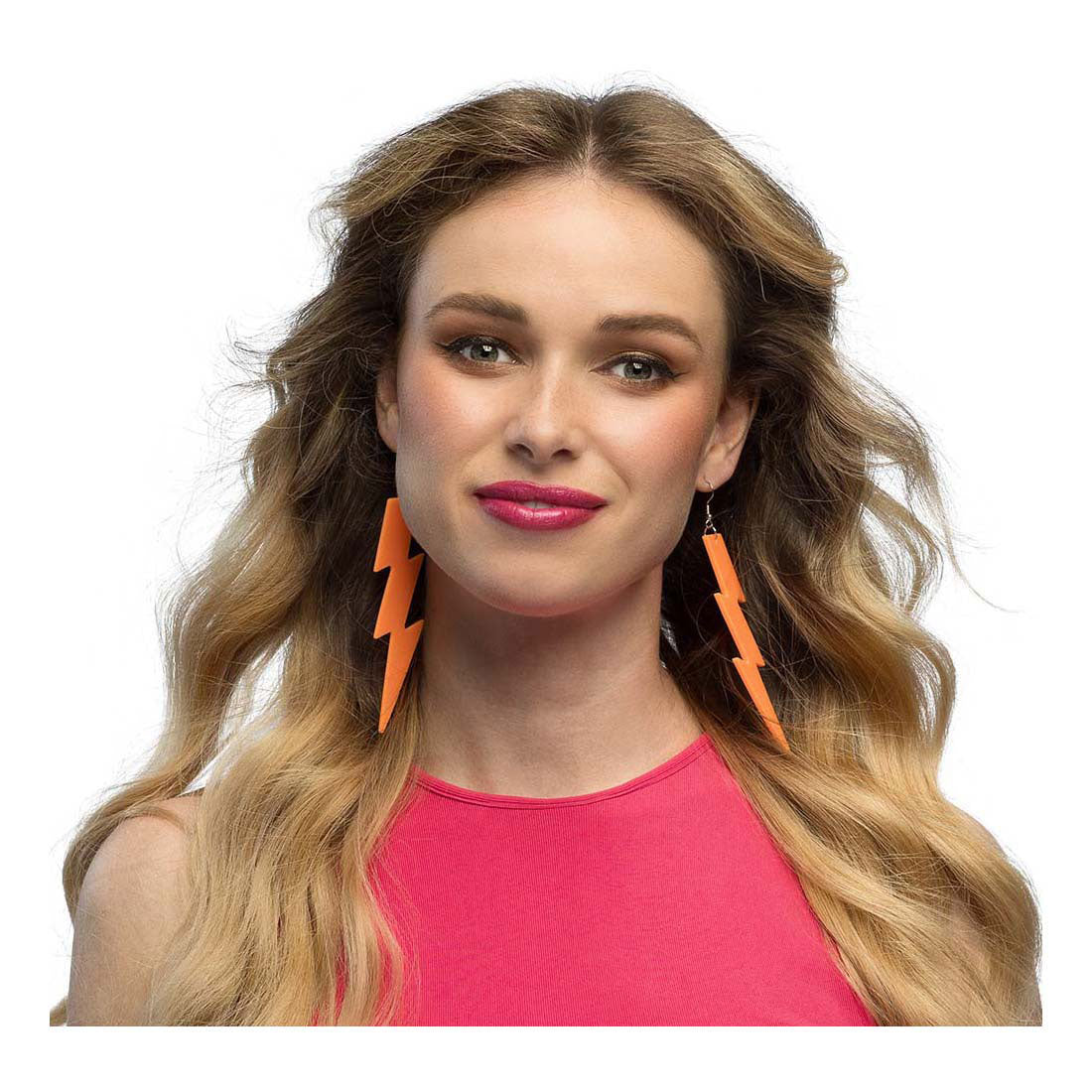 Boland øreringe blinker neon orange
