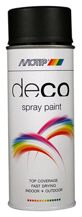 Motip 1051831 - sp. såkaldt ral 9005 dyb sort spraydåse 400 ml | 1 stk