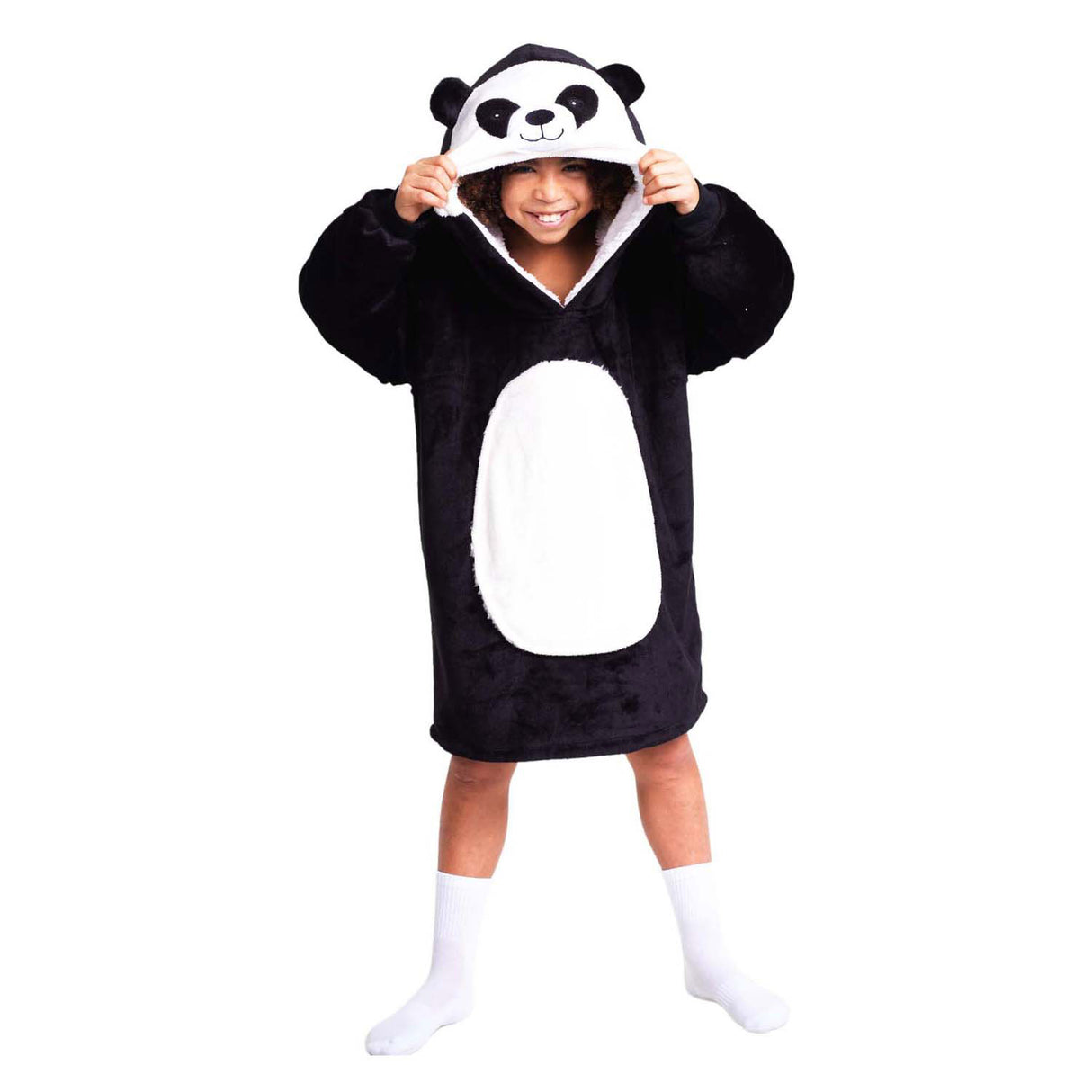 Noxxiez nuttet hættetrøje medium panda
