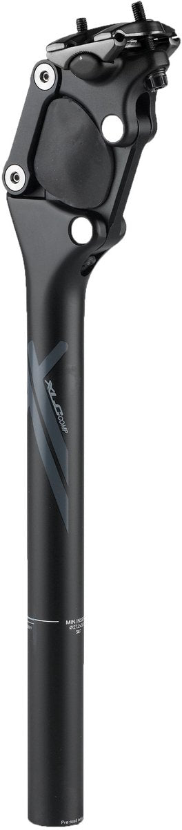 Xlc sp-s07 sadelpind - comp - affjedring - 31,6x350mm - aluminium - 100-120kg - sort