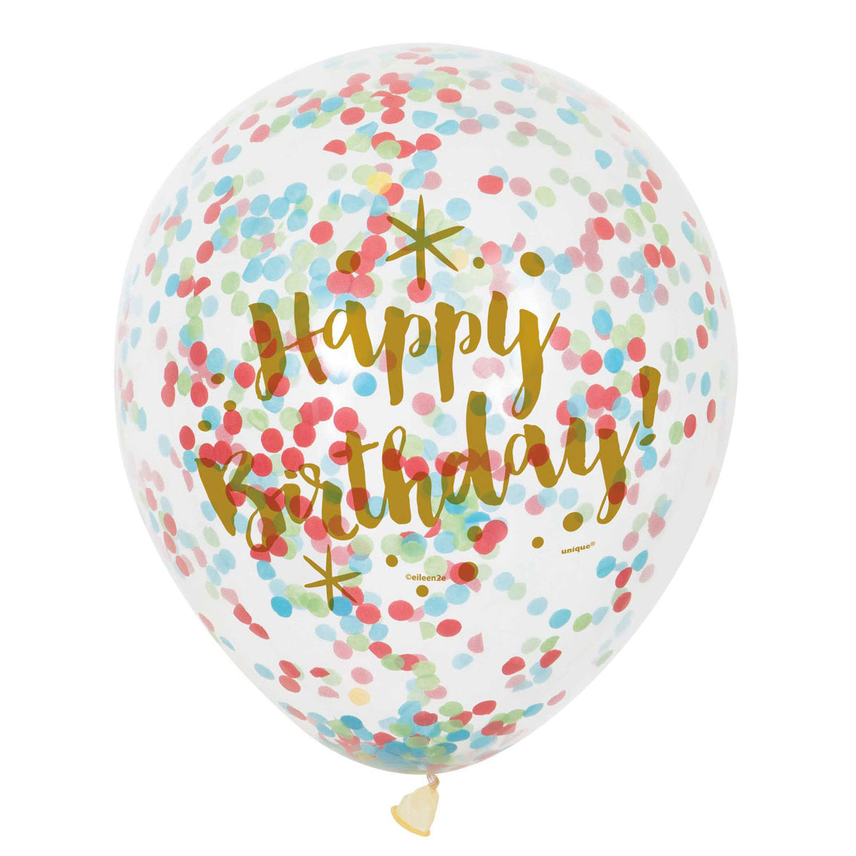 HAZA Witbaard Confetti Balloons Tillykke med fødselsdagen, 6.