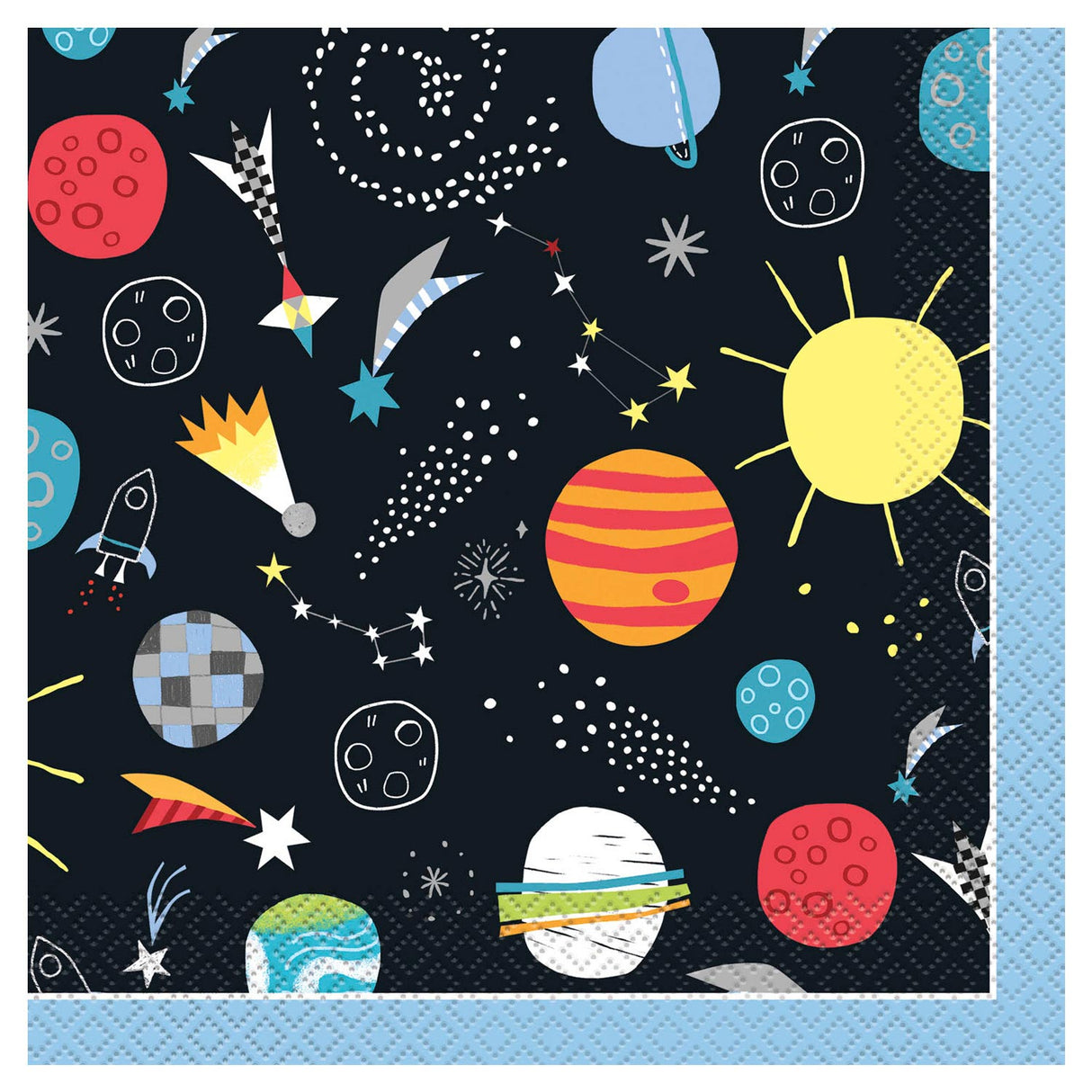 Haza hvidskæg space servietter, 16 stk.