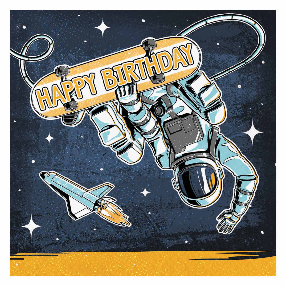 Haza hvidskæg astronaut servietter, 16 stk.