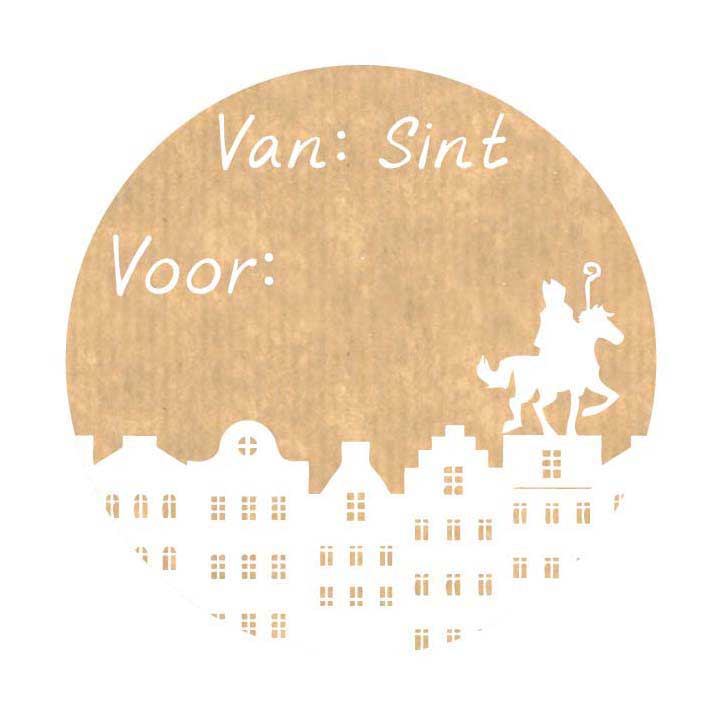 Haza hvide skægetiketter kraft sint - 1000 stk.