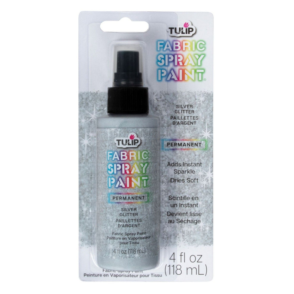 Tulipan • stof glitter spraymaling funklende stjerne