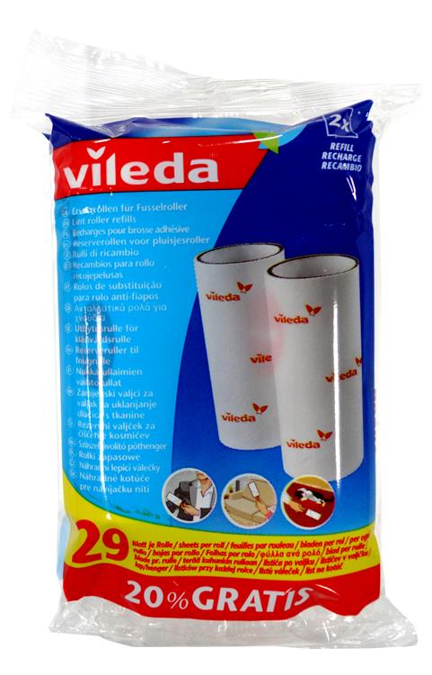 Vileda 1004132 - udskiftning af klæbebørste | 6 stk