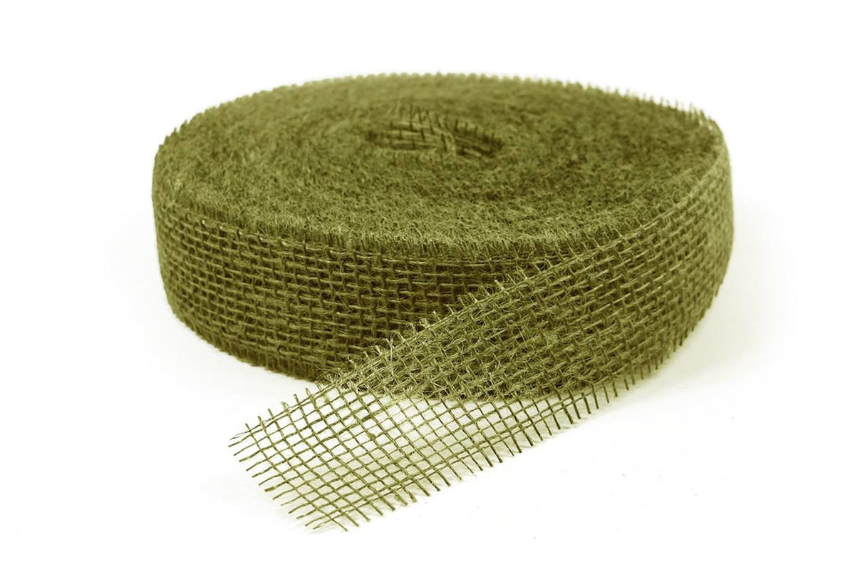 Sizoband â® jute olive 5cm ã— 40m