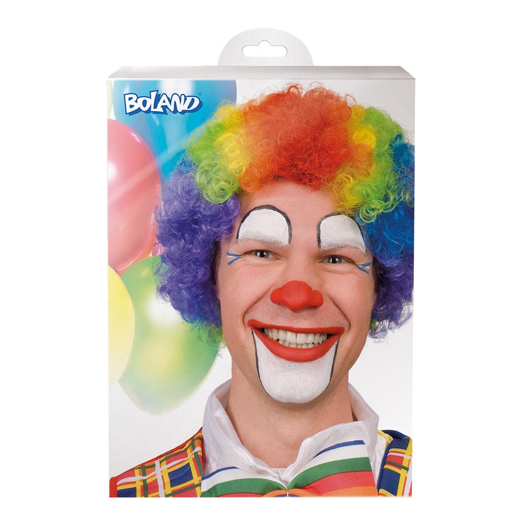 Boland Wig Clown Multi -Color voksne