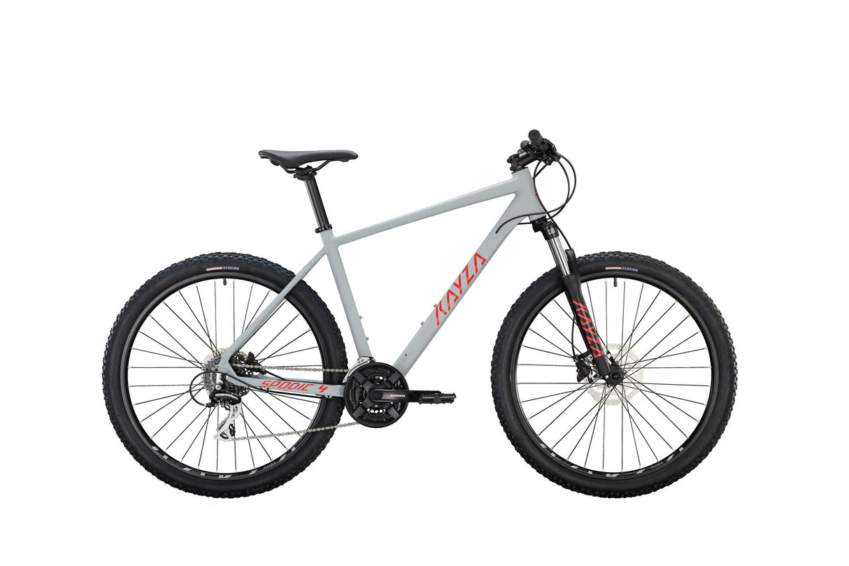 Kayza mtb hardtail spodic 4 mod. 22 cykel spod.4 27,5 46 hardt. 24sp grå rød