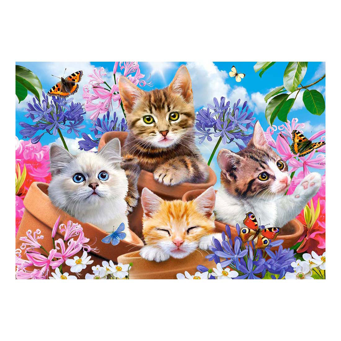 Castorland puslespil killinger med blomster, 500 stk.