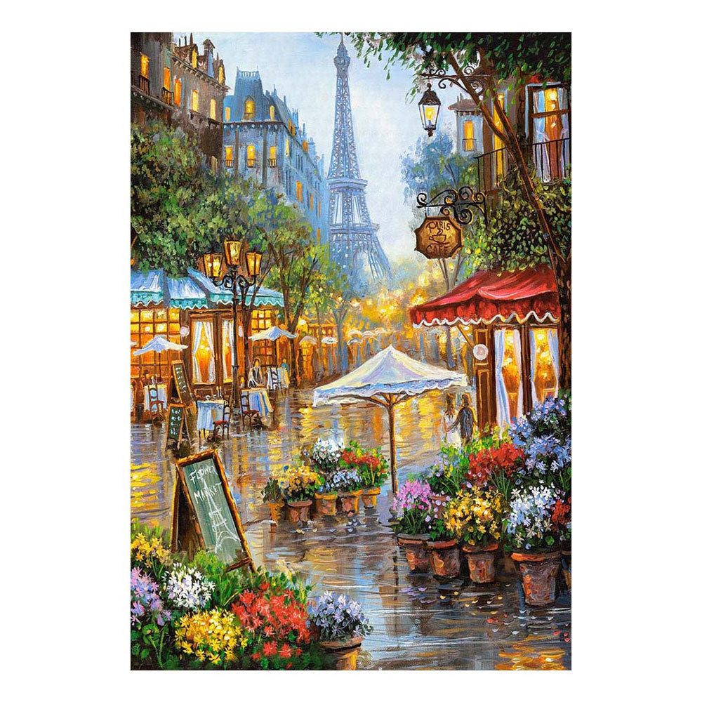 Castorland spring flowers paris – puslespil – 1.000 brikker – satin finish – perfekt pasform – europæisk kvalitet