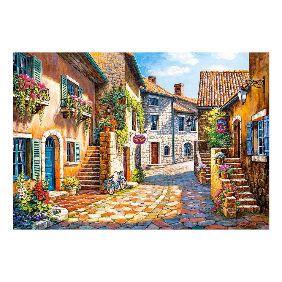 Castorland rue de village – puslespil – 1.000 brikker – satin finish – perfekt pasform – europæisk kvalitet