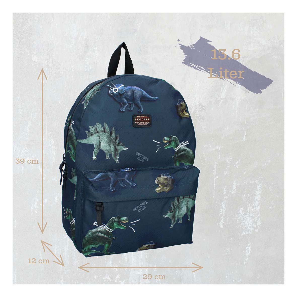 Vadobag skooter rygsæk explorer club dino