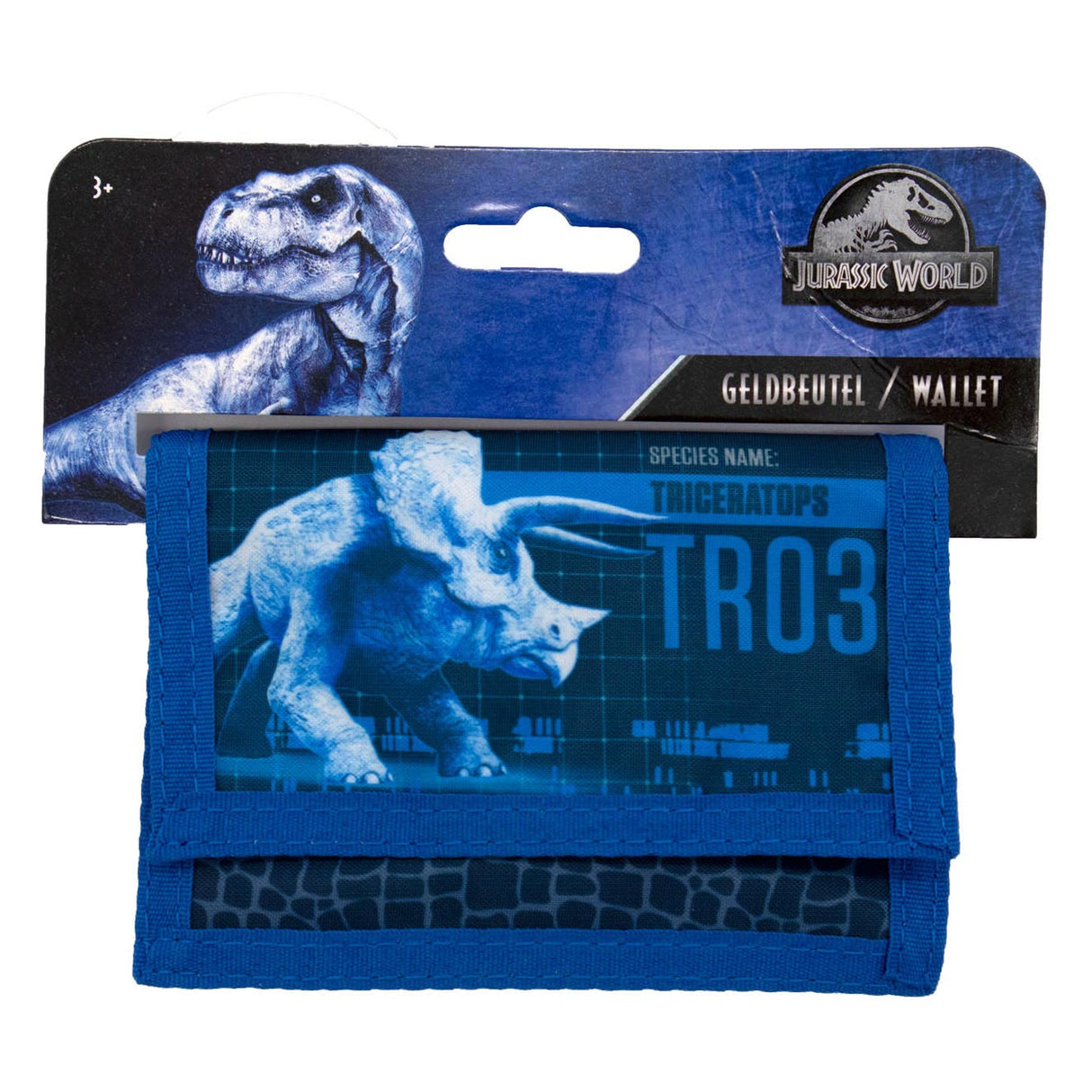 Undercover jurassic world wallet triceratops