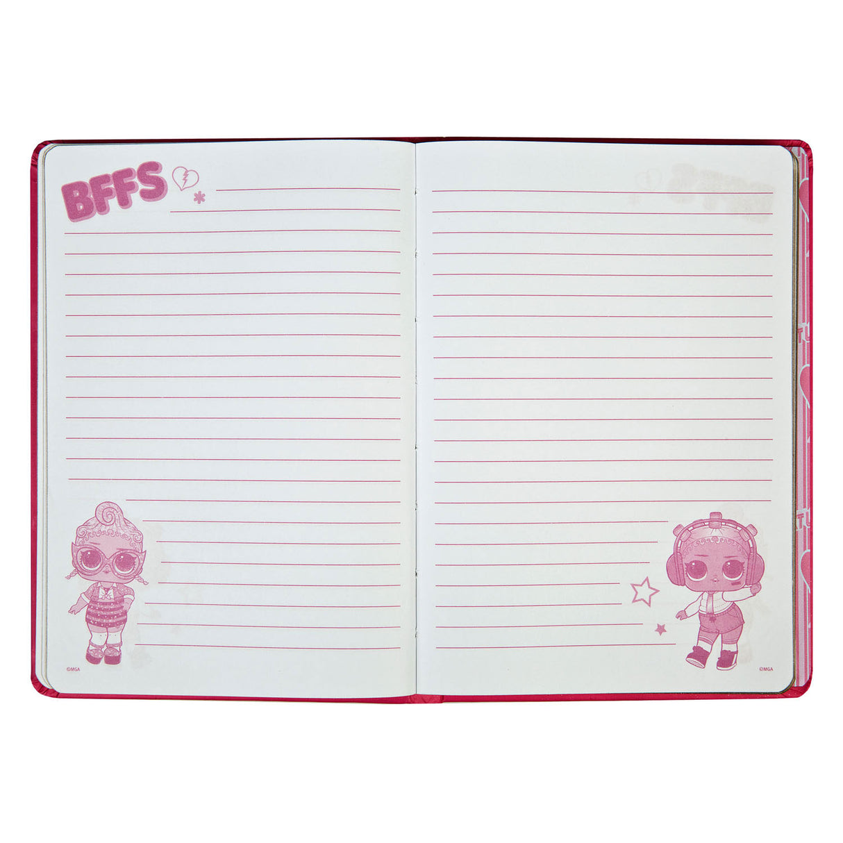 Undercover Notebook L.O.L. Overstand med magnetisk lukning