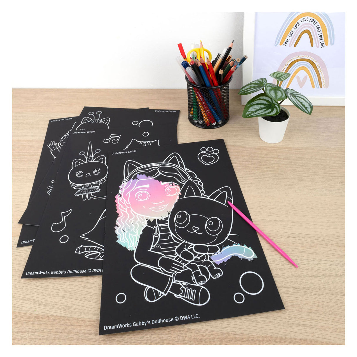 Undercover van der Meulen Gabbys dukkehus skrabelodssæt - kreativt legesæt.