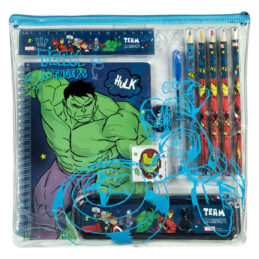 Undercover note og skrivning sæt Avengers
