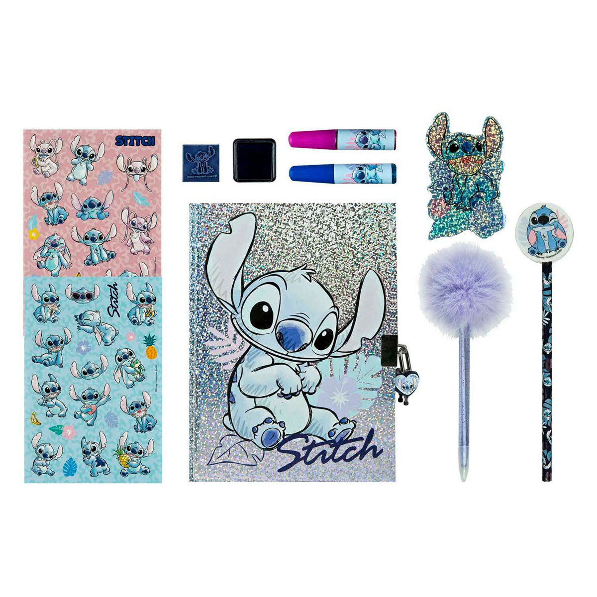 Undercover stitch glitter journal sæt