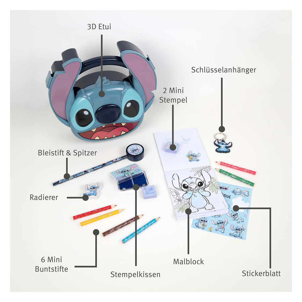 Undercover stitch mega kreativt sæt i 3D etui, 16 stk.