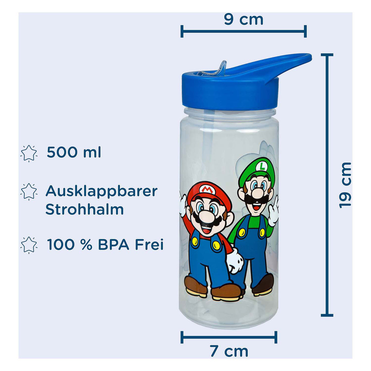 Undercover aero drikkeflaske super mario, 500ml