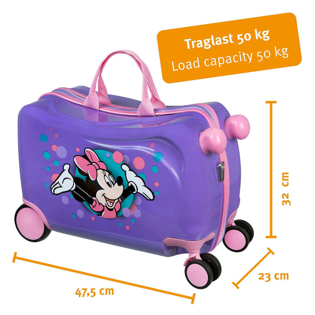Undercover trolley taske ride-on minnie mouse