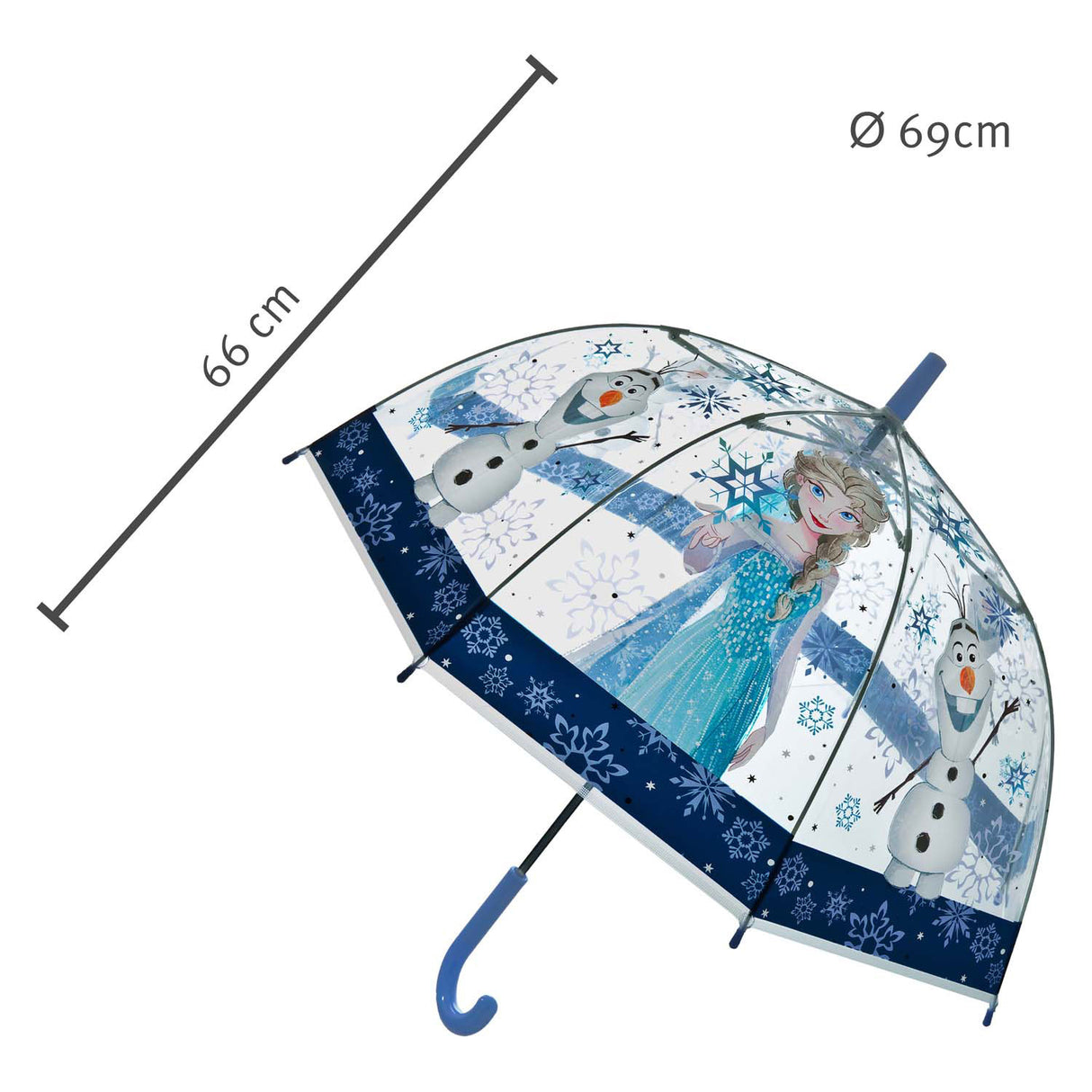 Undercover gennemsigtig paraply frosset