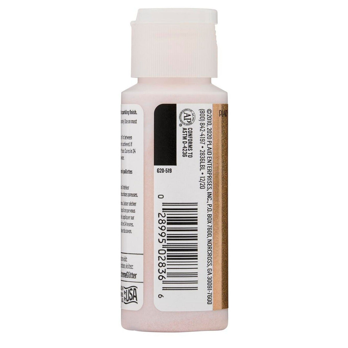 Folkart • ekstrem glitter akrylmaling champagne 59ml