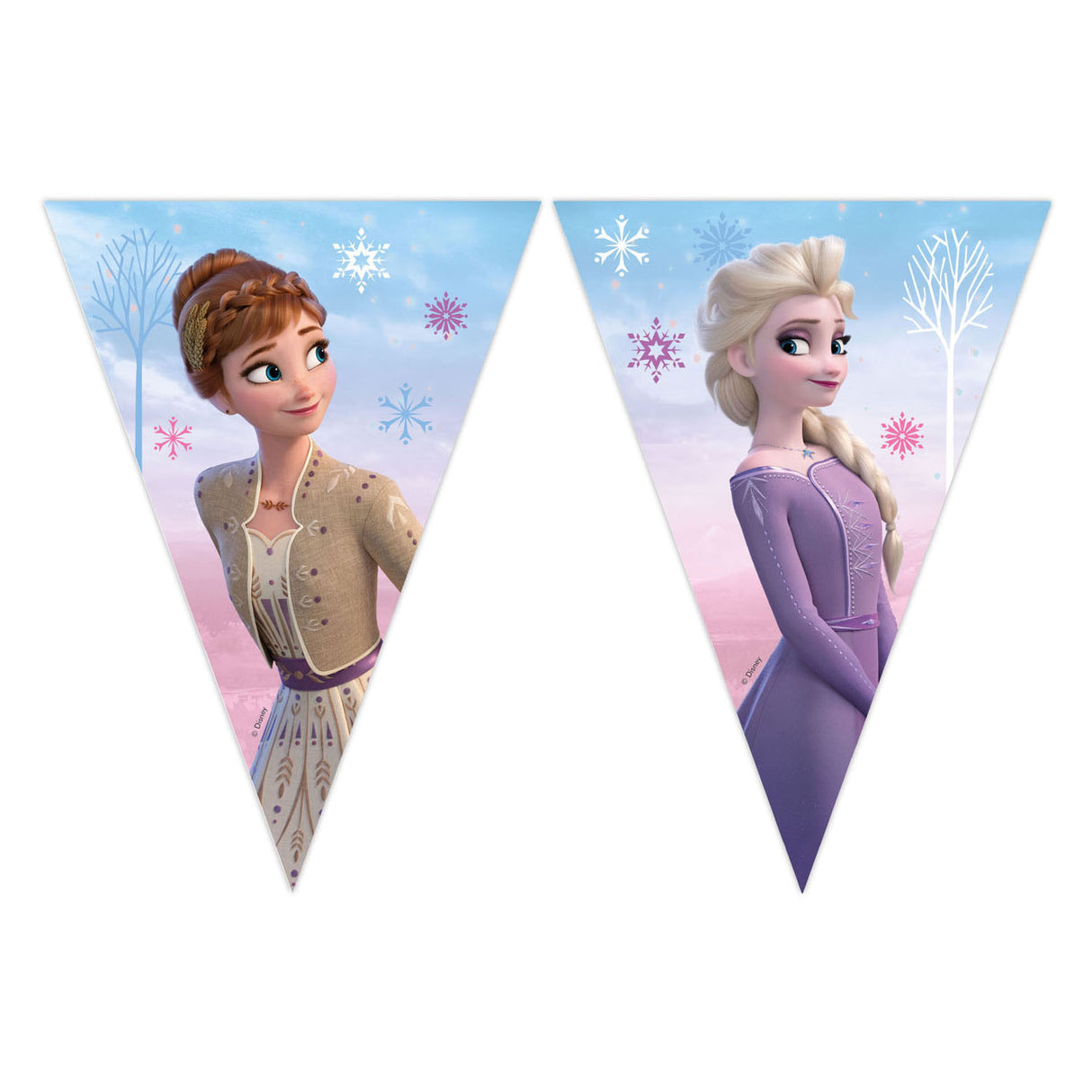 Globos papirflaglinje fsc frozen 2 vindspirti, 3mtr.