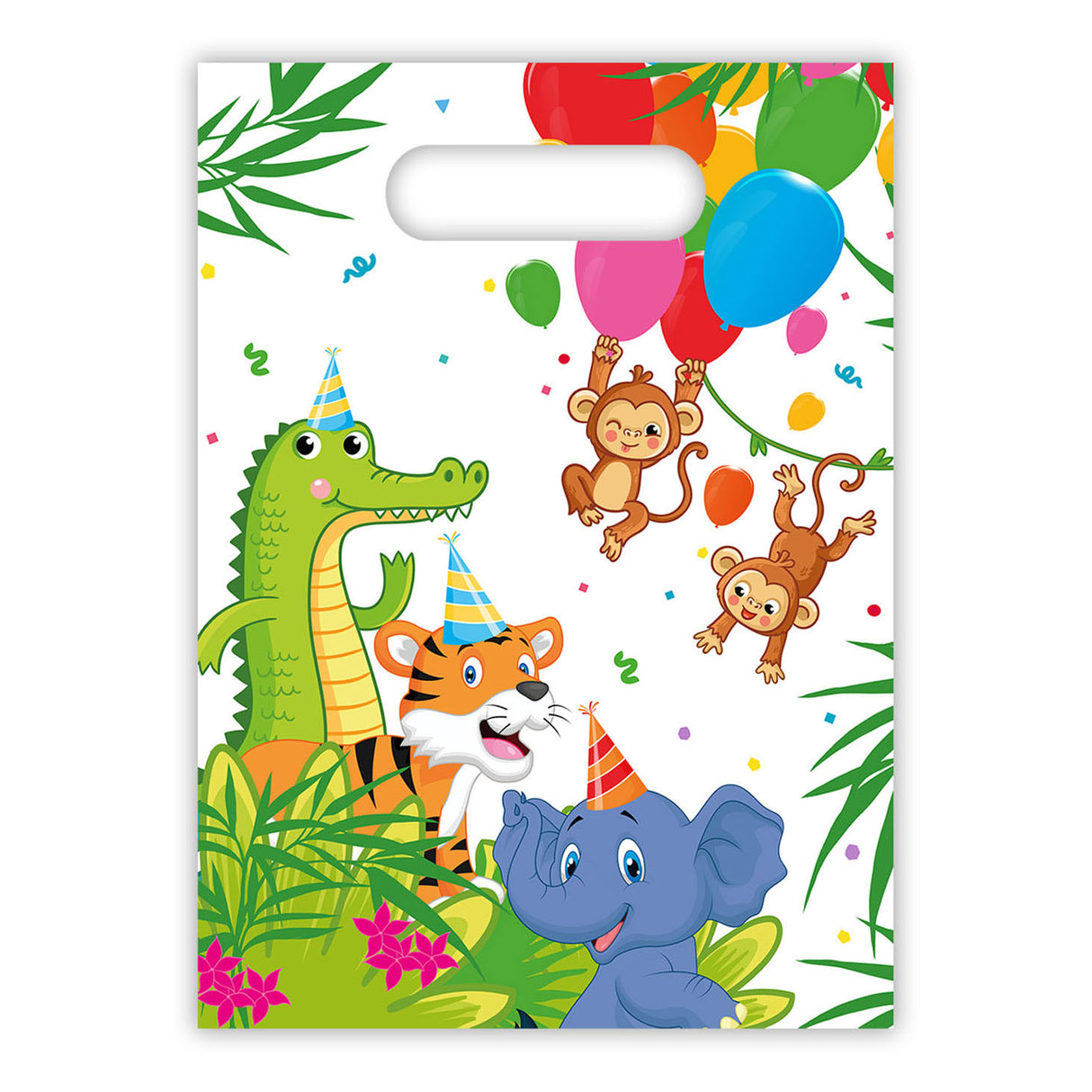 Globos festtasker jungleballoner, 6 stk.