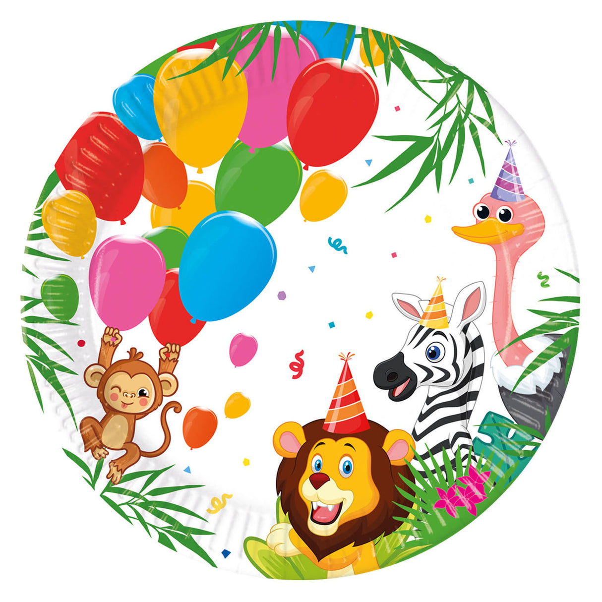 Globos papirplader fsc jungleballoner, 8 stk.