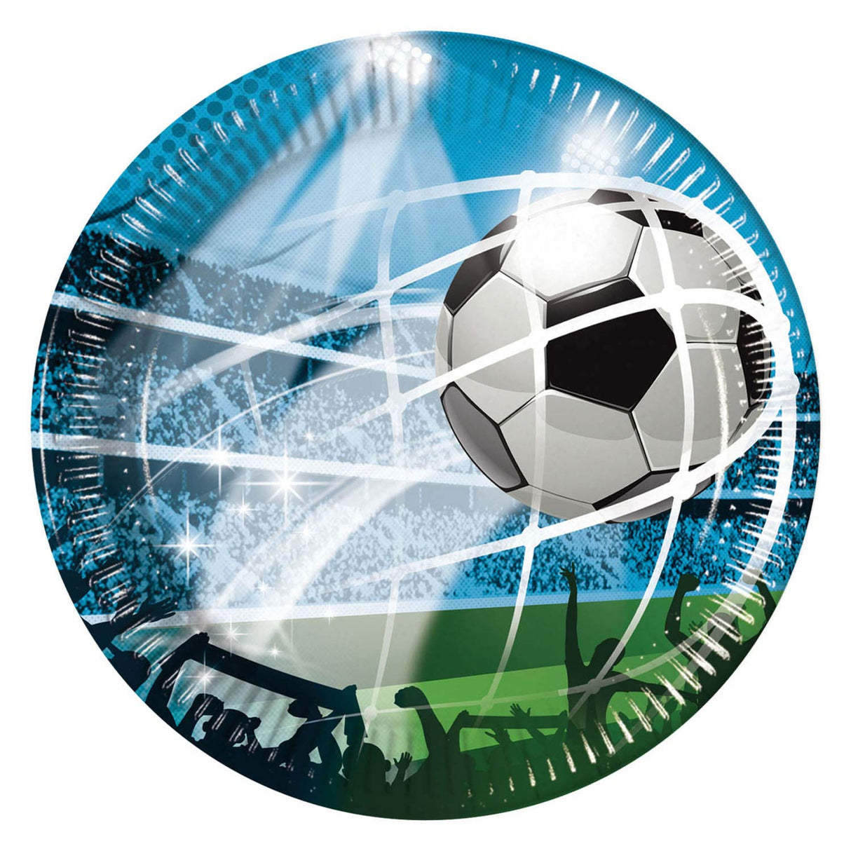 Globos papirplader fsc fodboldfans, 8 stk.