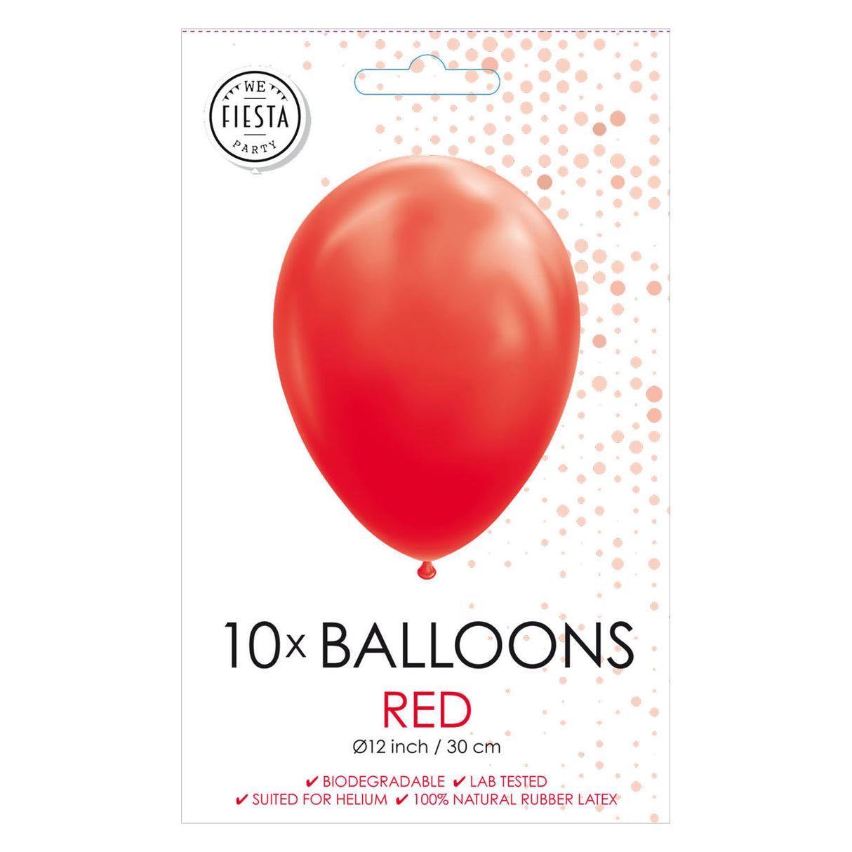 Globos Balloons Red 30 cm, 10 ..