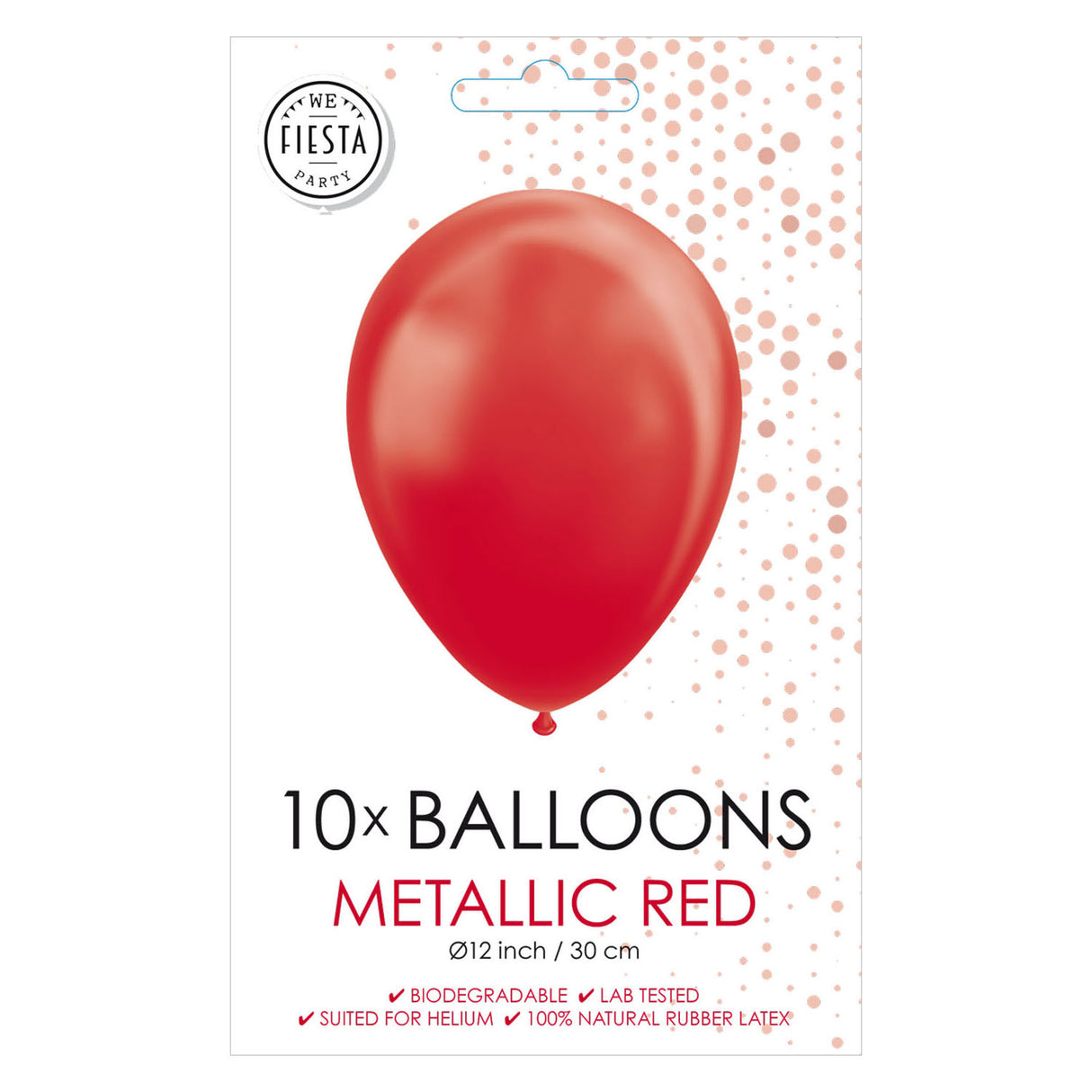 Globos Balloons Pearl Red 30 cm, 10 ..