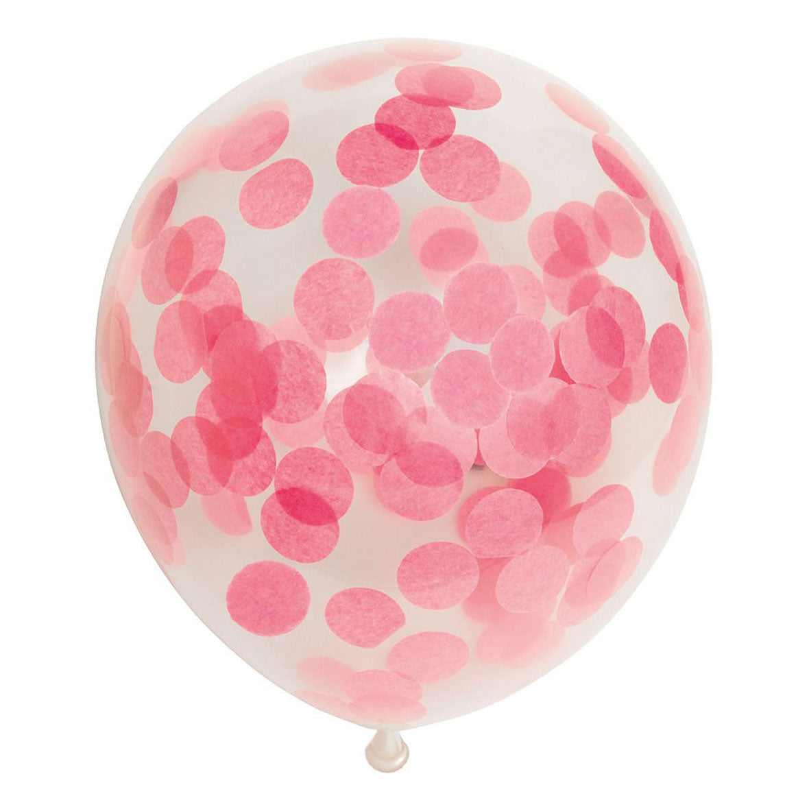 Globos konfetti balloner papirkonfetti baby pink 30cm, 6 stk.