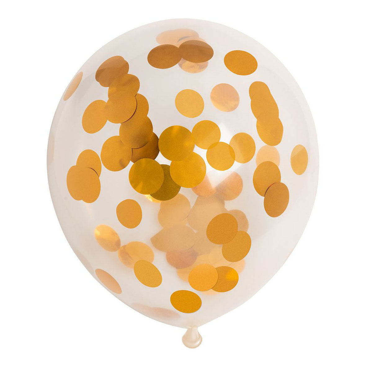Globos konfetti balloner papirkonfetti metallic guld 30cm, 6 stk.