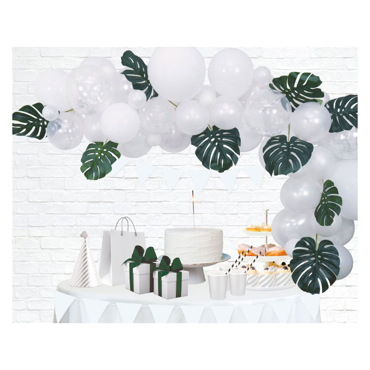 Globos ballonbuesæt hvid