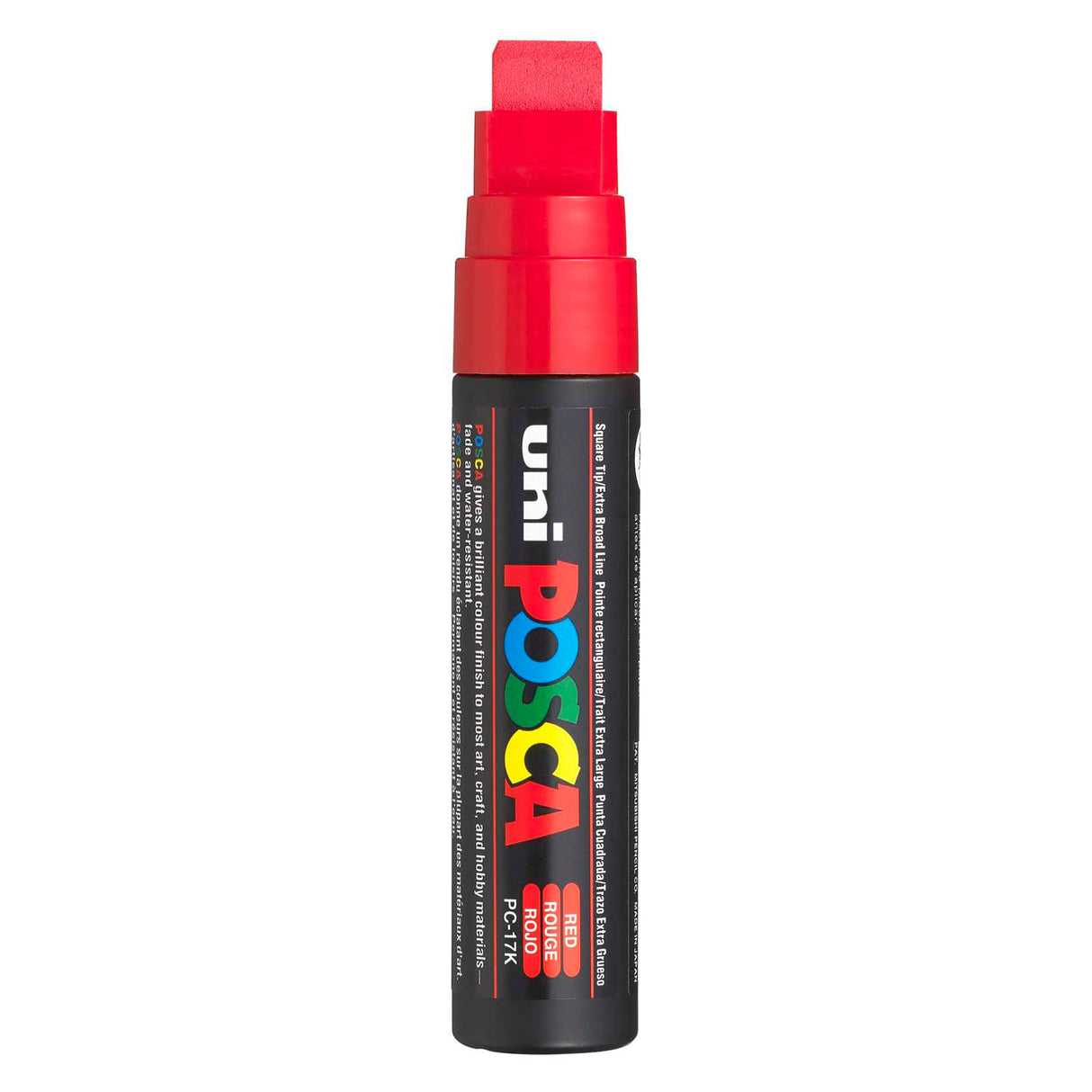 Posca uni malertusch 17k rød - blokspids 15mm
