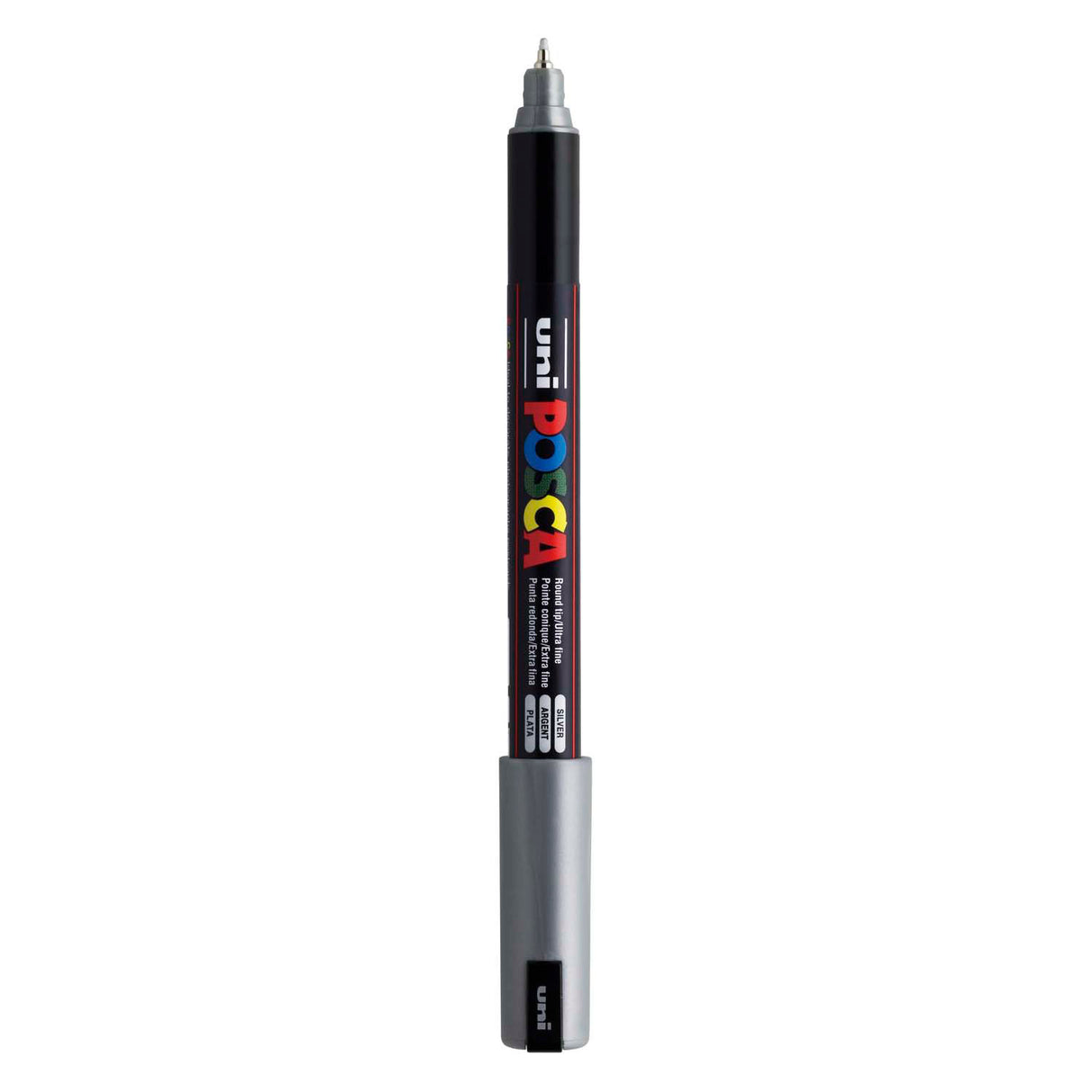 Uni posca markør pc-1mr sølv - ekstra fin 0,7mm