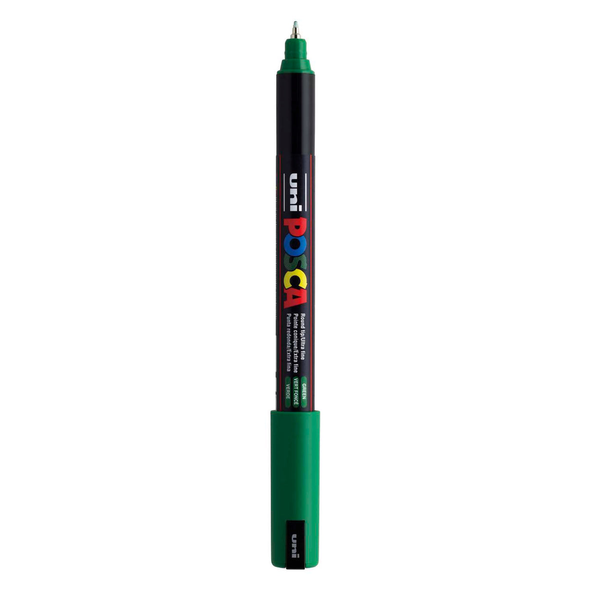 Uni posca markør pc-1mr mørkegrøn - ekstra fin 0,7mm