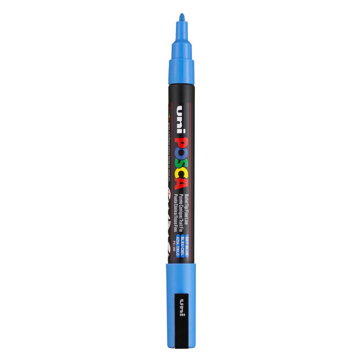Uni posca pc3m akryl tusch himmelblå - rund spids op til 1,3 mm