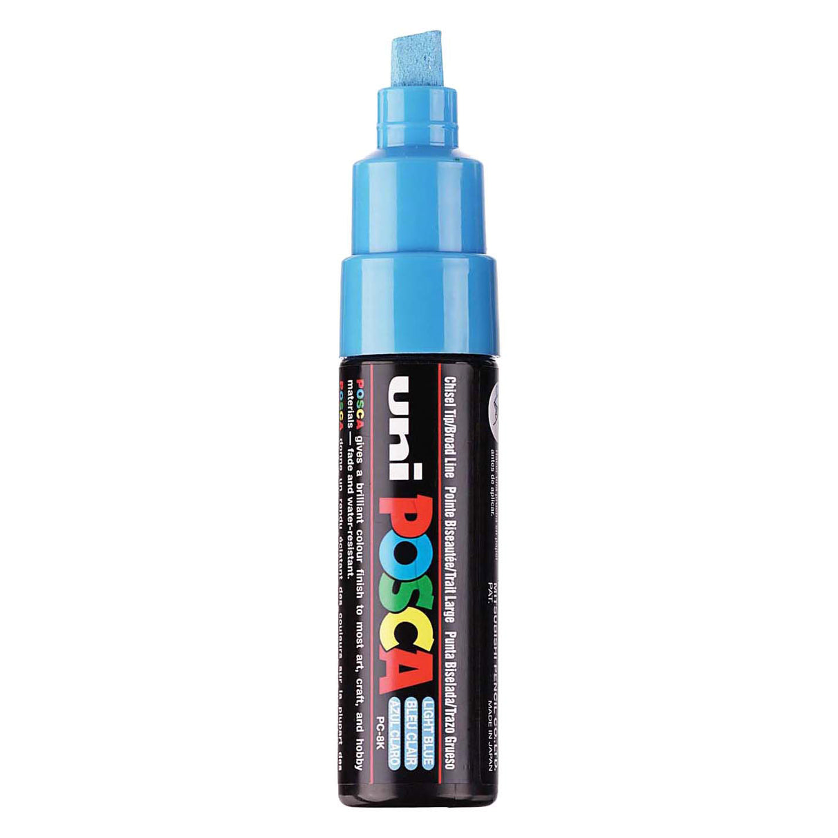 Uni posca malertusch 8k lyseblå - mejselspids 8mm