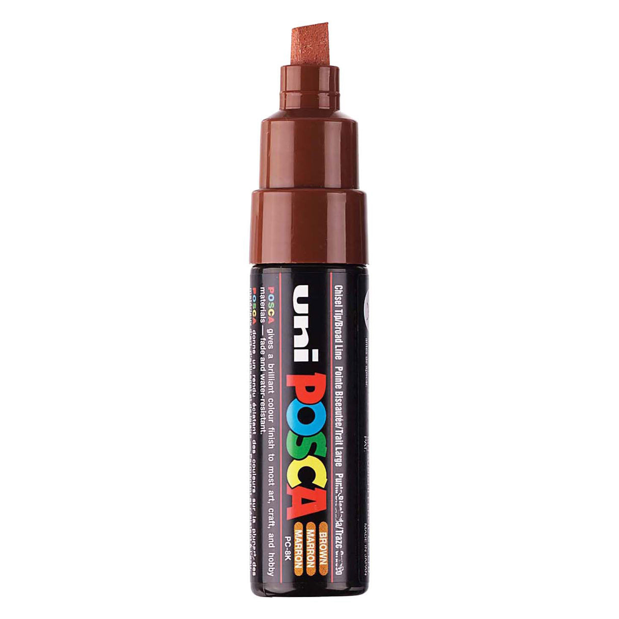Uni posca malertusch 8k brun - mejselspids 8mm