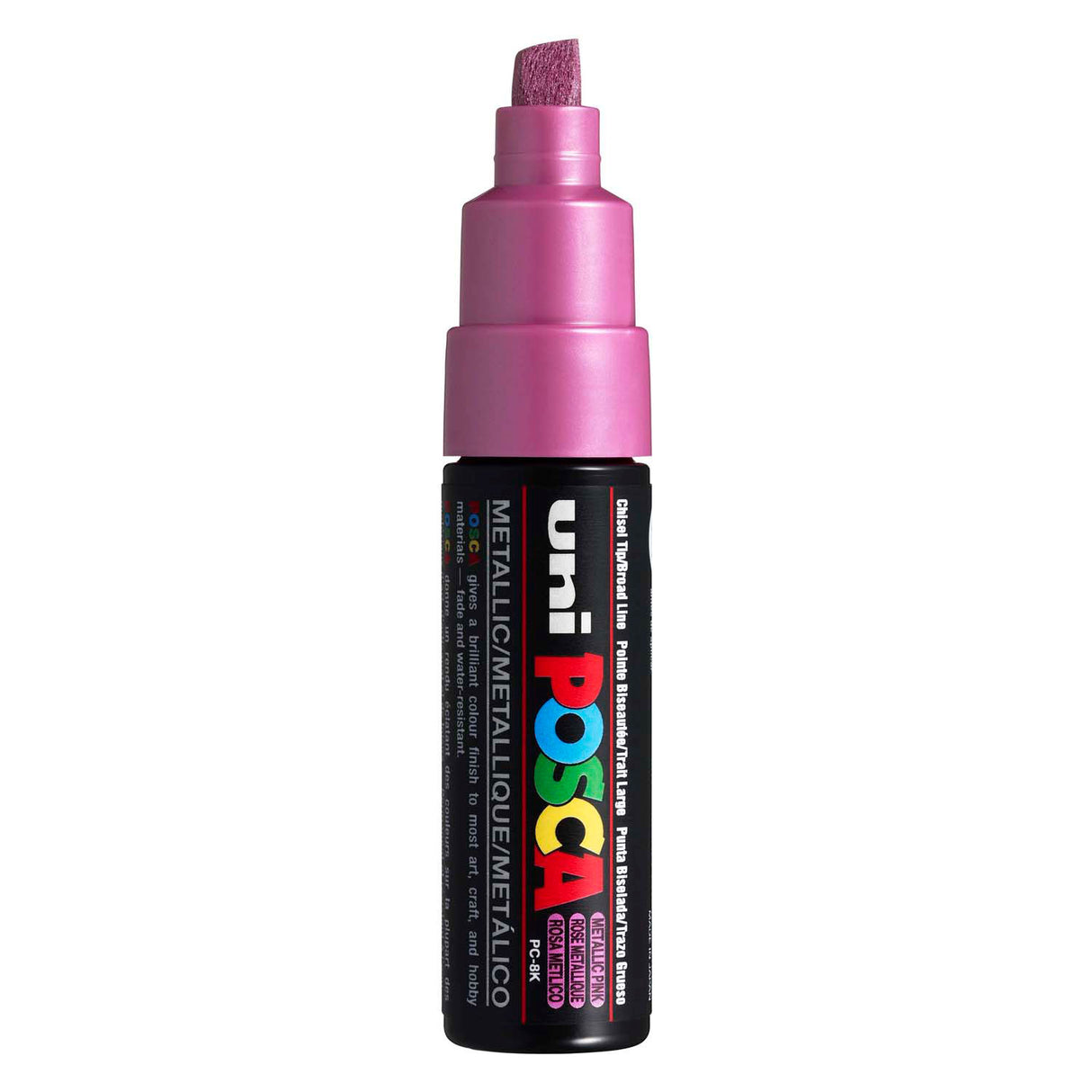 Uni posca malertusch 8k metallic pink - mejselspids 8mm