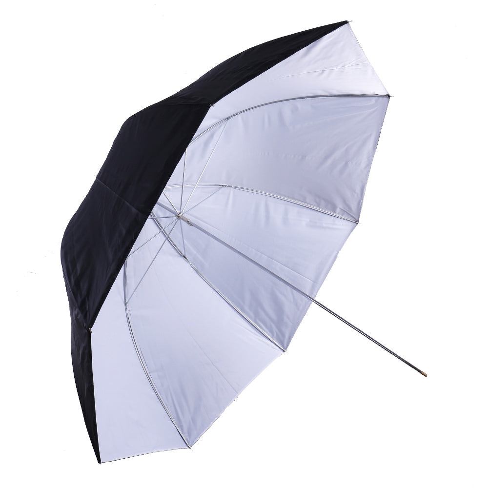 Falcon Eyes Flitparaplu UR-32WB Hvid sort 80 cm