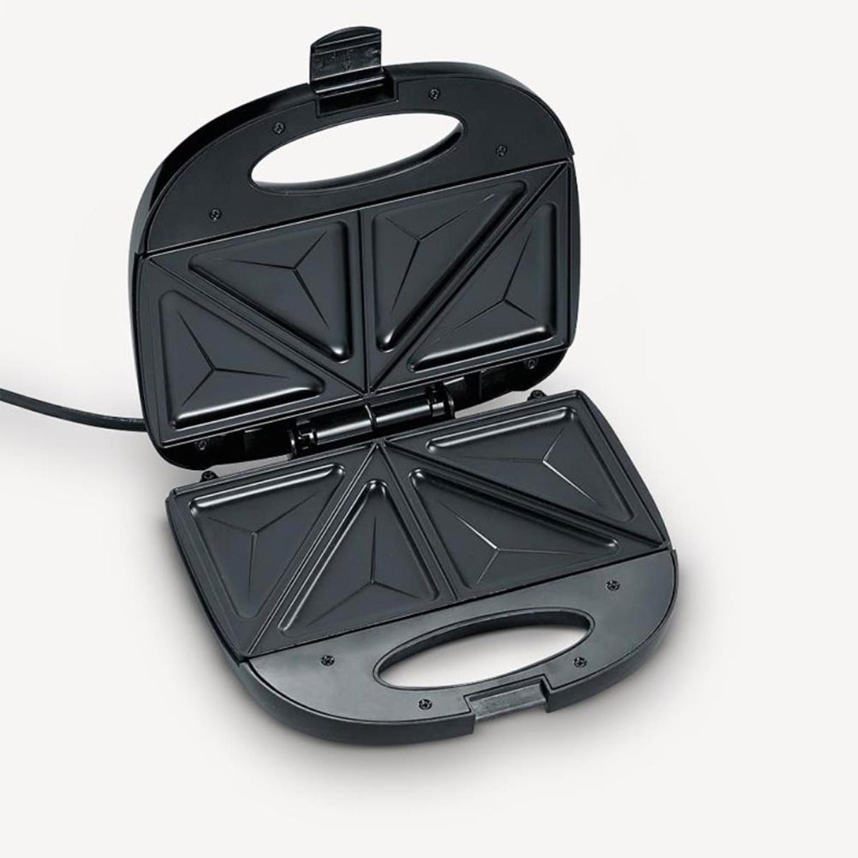 Severin sandwich maker sandwich toaster 600w børstet rustfrit stål-sort