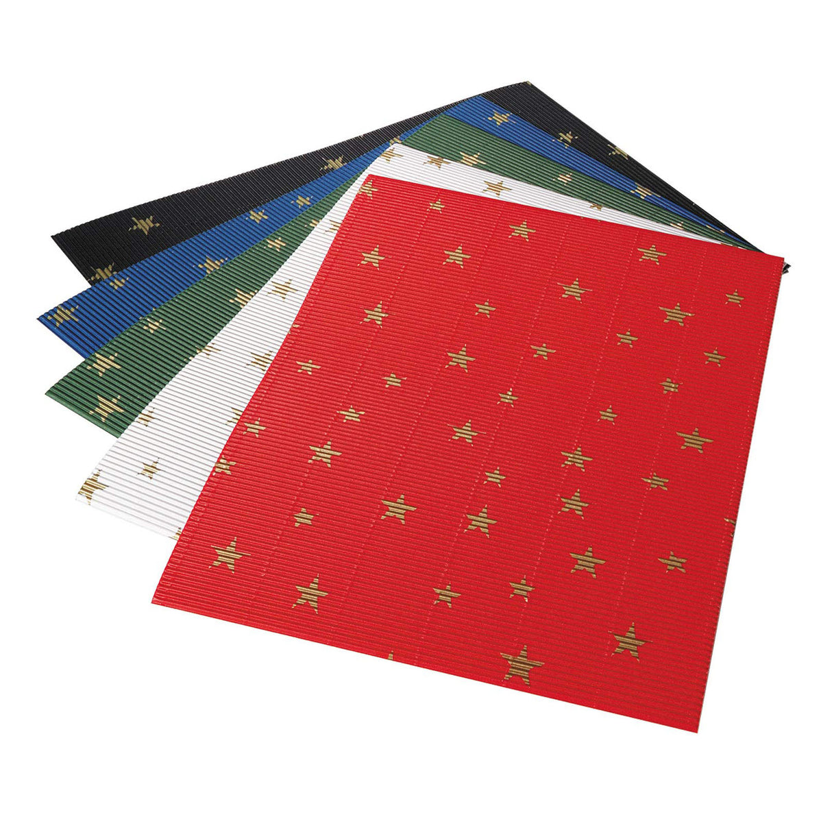 Folia • bølgepap stjerner 25x35cm 10stk